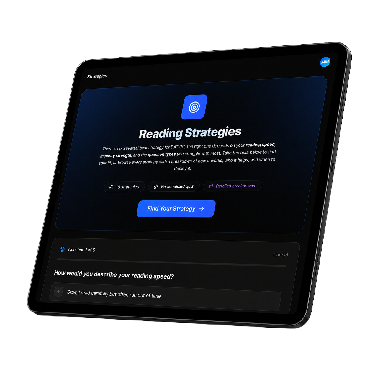 Reading strategies library